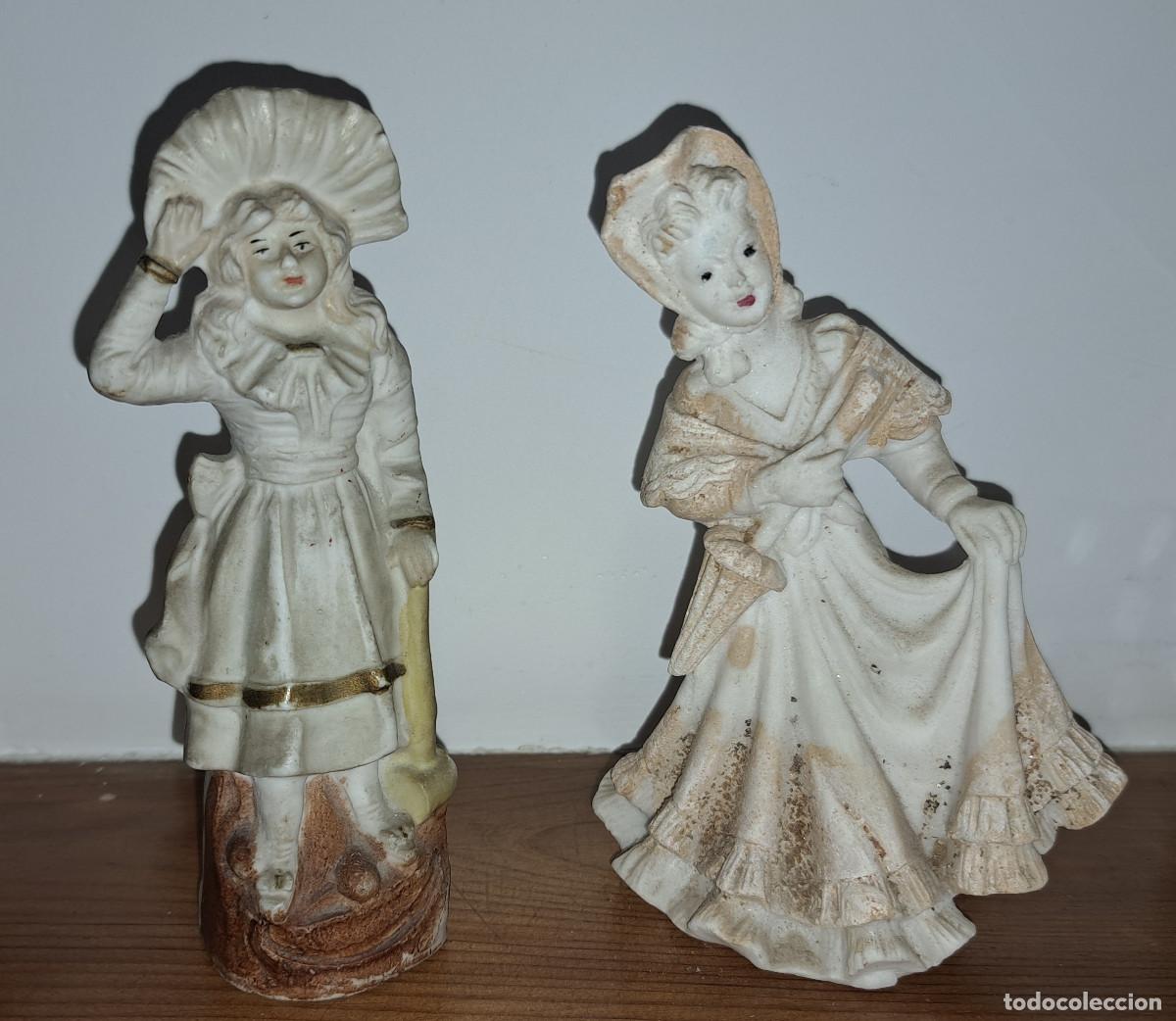 Antig&uuml;edades: FIGURAS DE PORCELANA BISCUIT - MUY ANTIGUAS - A&Ntilde;OS 30/40