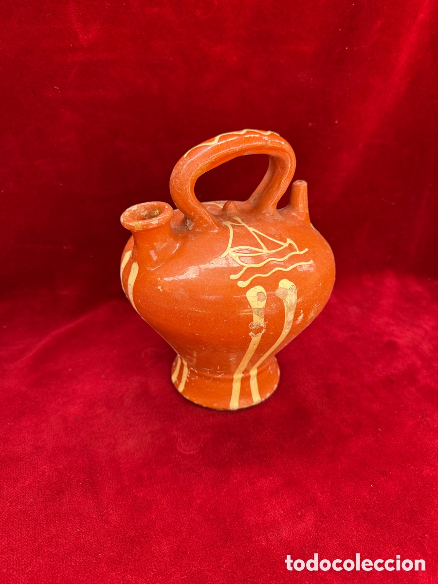 Antig&uuml;edades: Antiguo botijo de ceramica de la Bisbal! - Foto 7