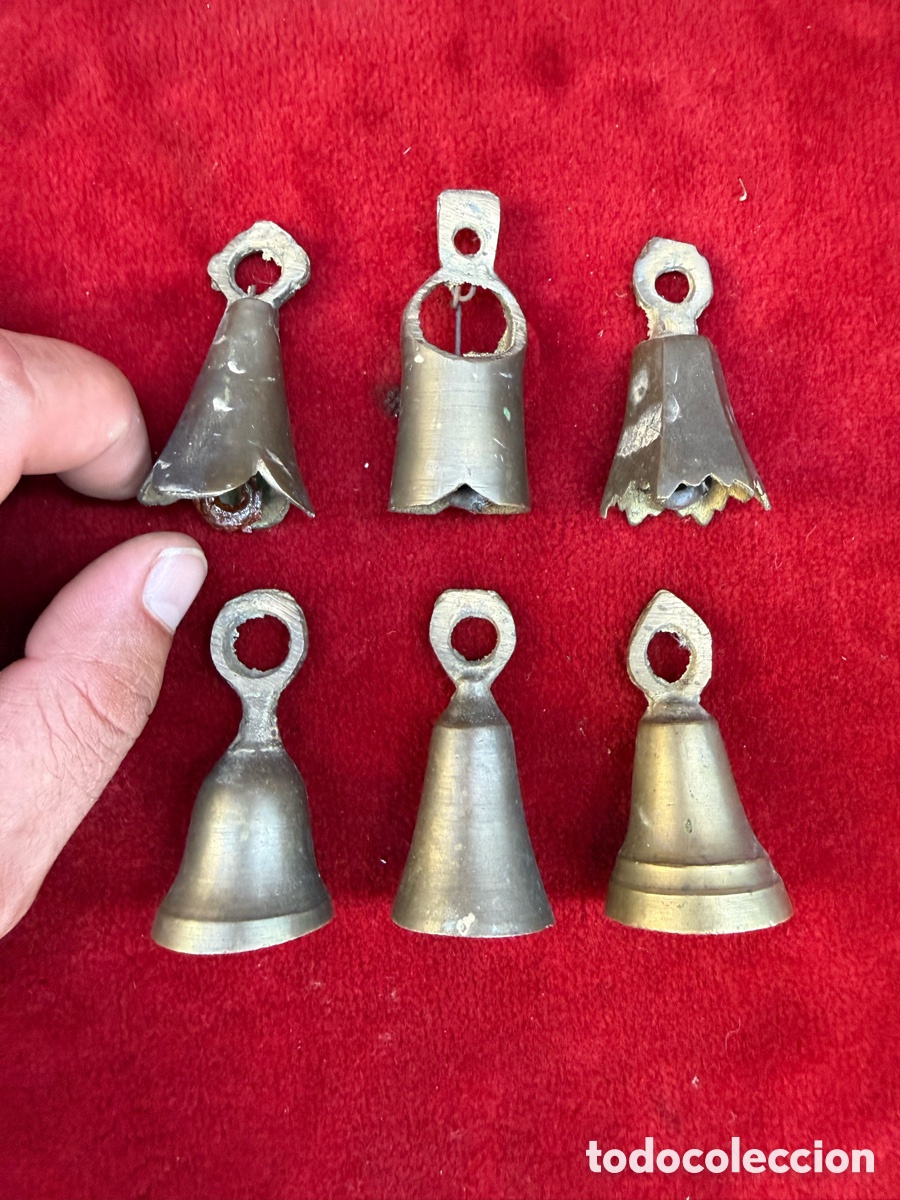 Antig&uuml;edades: Gran lote de campanitas antiguas de bronce!