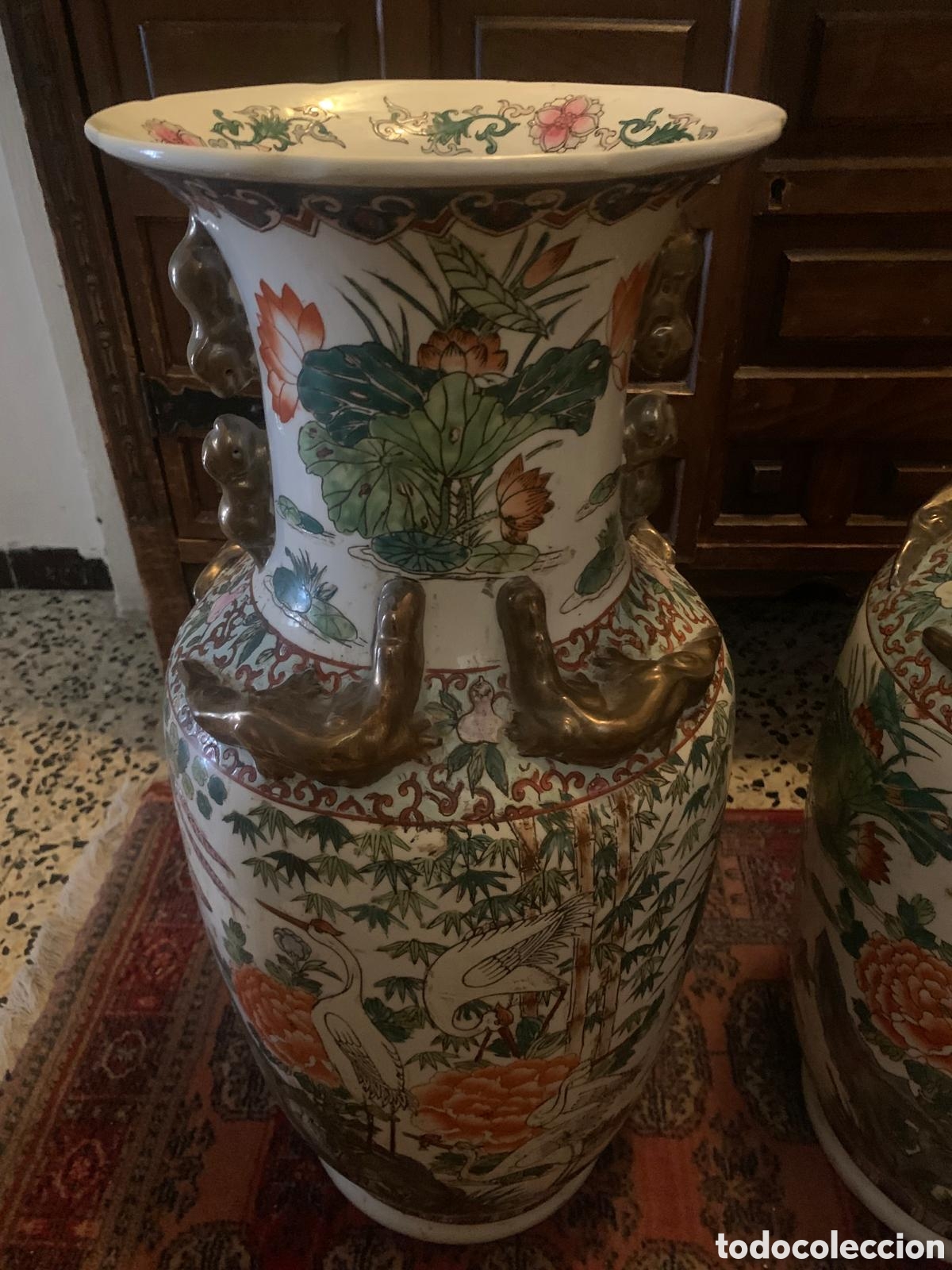 Antig&uuml;edades: Pareja de jarrones chinos - Foto 4
