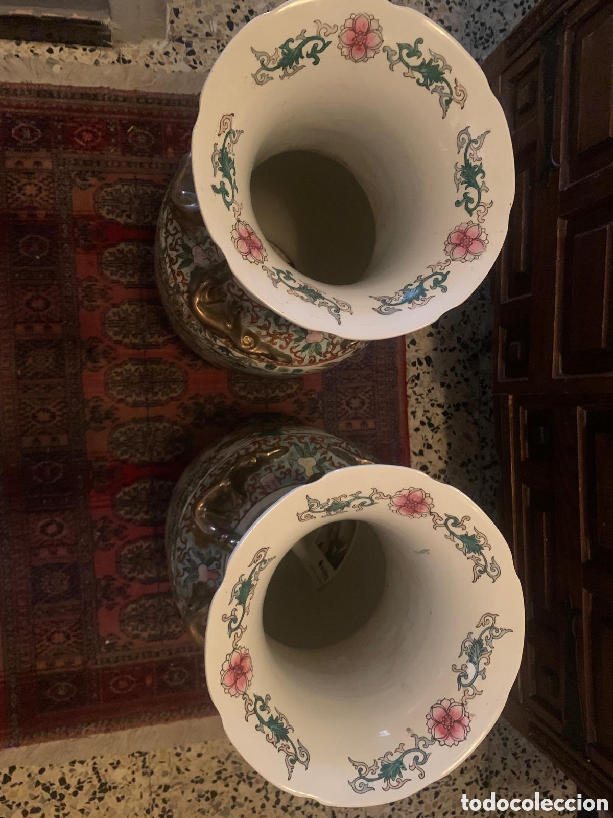 Antig&uuml;edades: Pareja de jarrones chinos - Foto 6