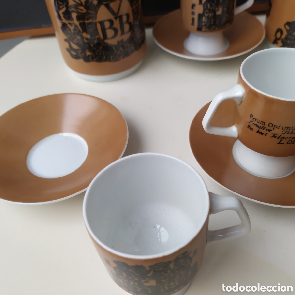 Antig&uuml;edades: Andr&eacute; Ricard para Bidasoa juego de caf&eacute; Hispalis - Foto 4