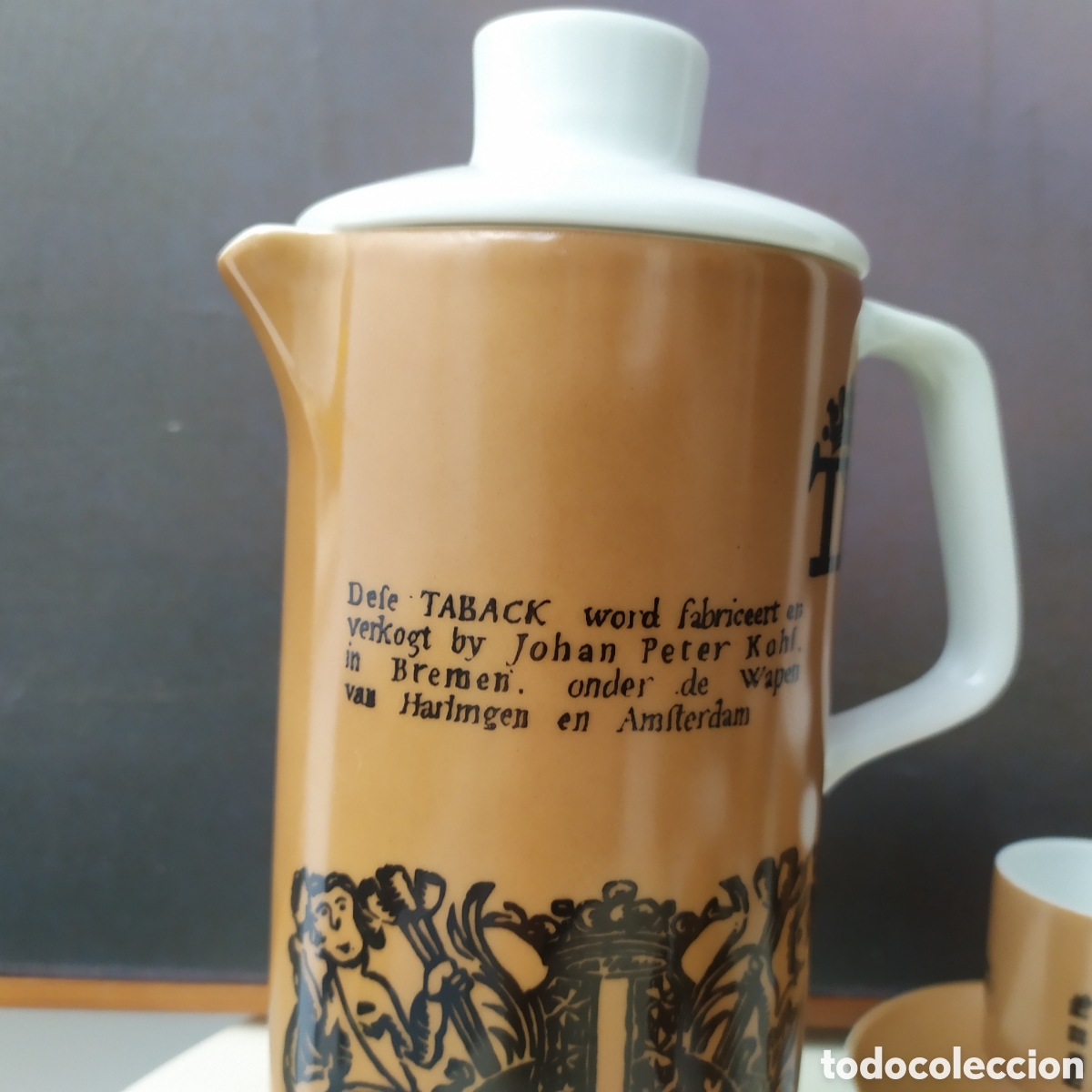 Antig&uuml;edades: Andr&eacute; Ricard para Bidasoa juego de caf&eacute; Hispalis - Foto 8