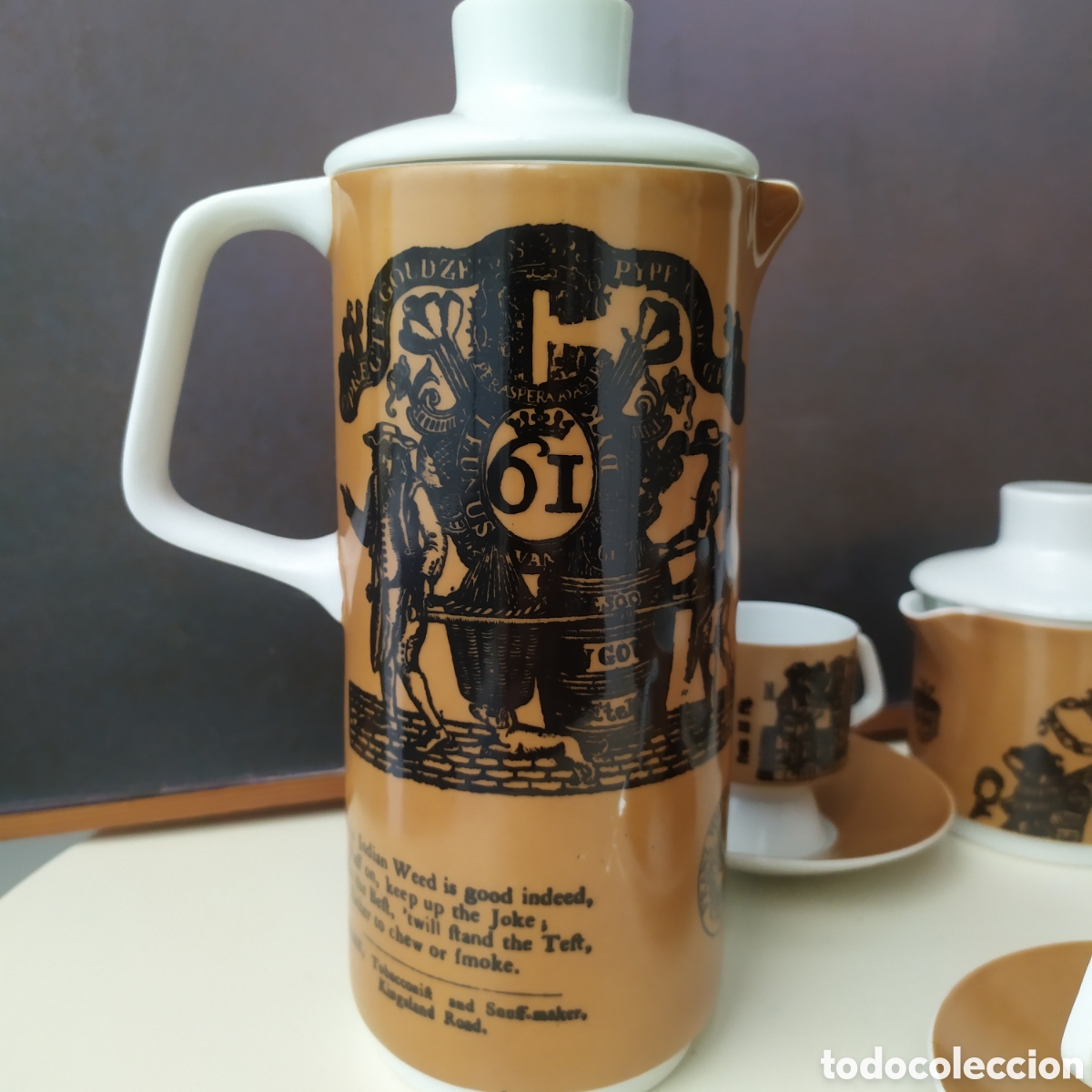 Antig&uuml;edades: Andr&eacute; Ricard para Bidasoa juego de caf&eacute; Hispalis - Foto 9