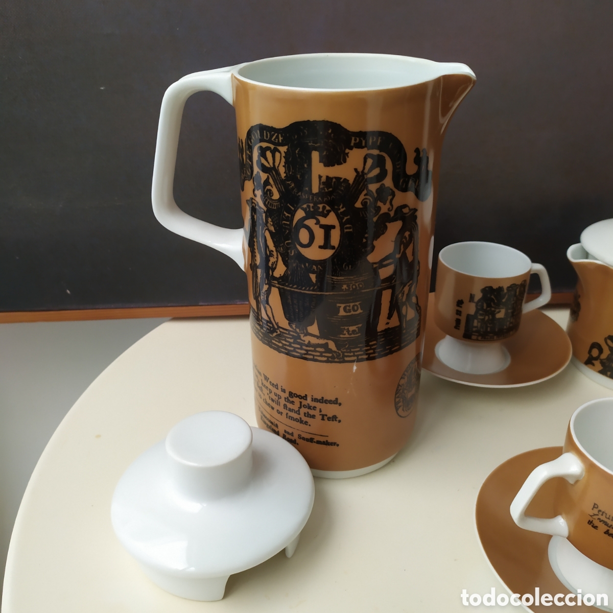 Antig&uuml;edades: Andr&eacute; Ricard para Bidasoa juego de caf&eacute; Hispalis - Foto 11