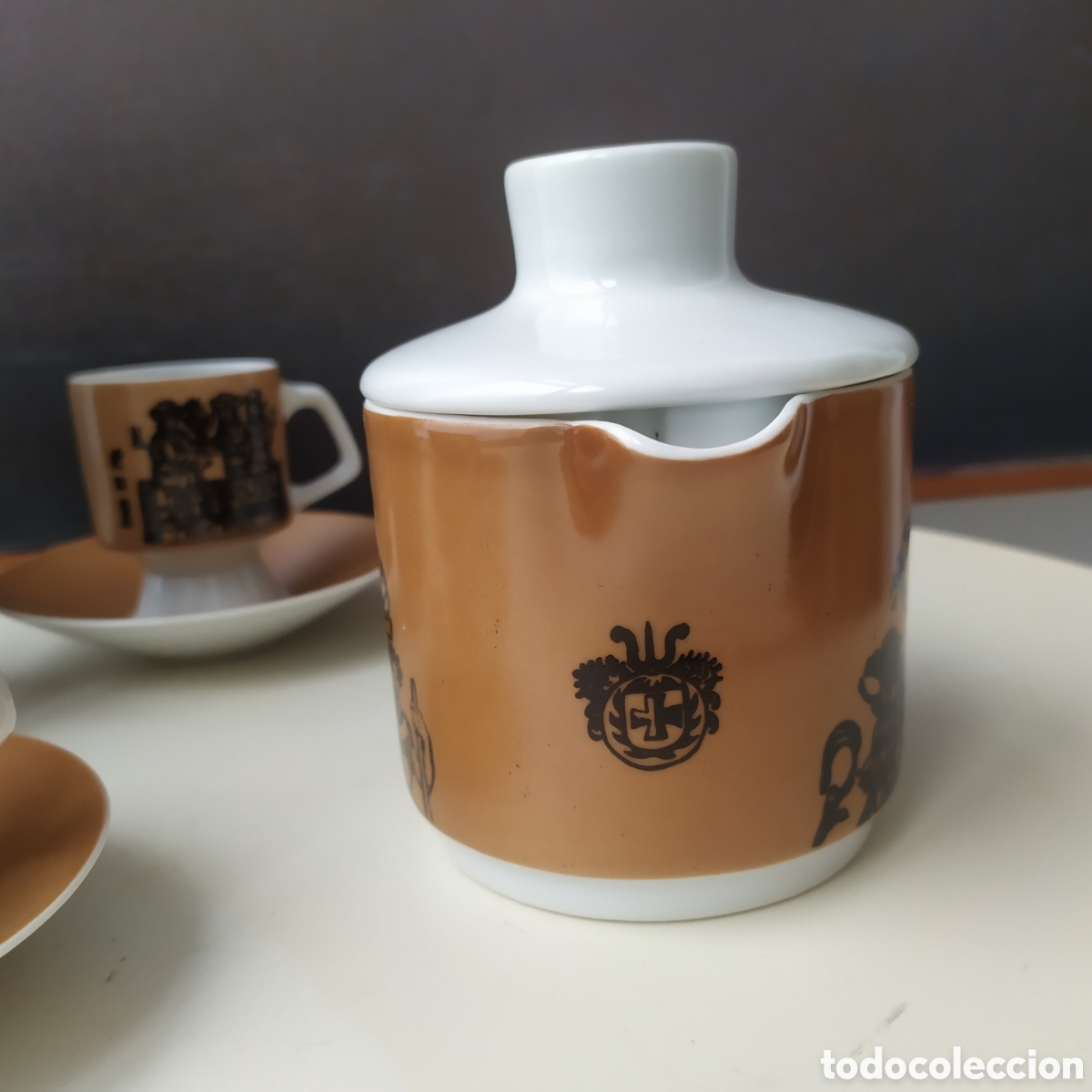 Antig&uuml;edades: Andr&eacute; Ricard para Bidasoa juego de caf&eacute; Hispalis - Foto 14