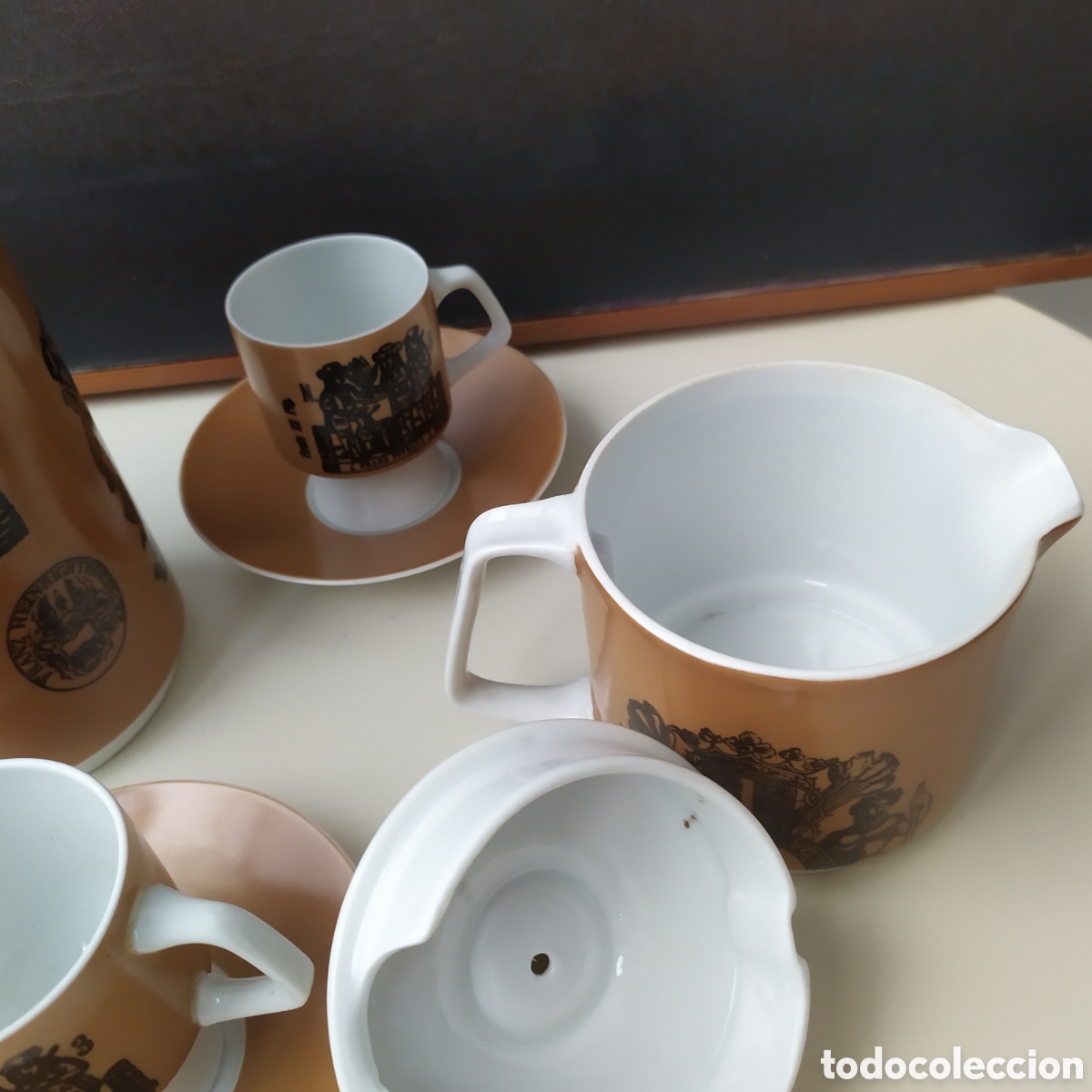 Antig&uuml;edades: Andr&eacute; Ricard para Bidasoa juego de caf&eacute; Hispalis - Foto 17