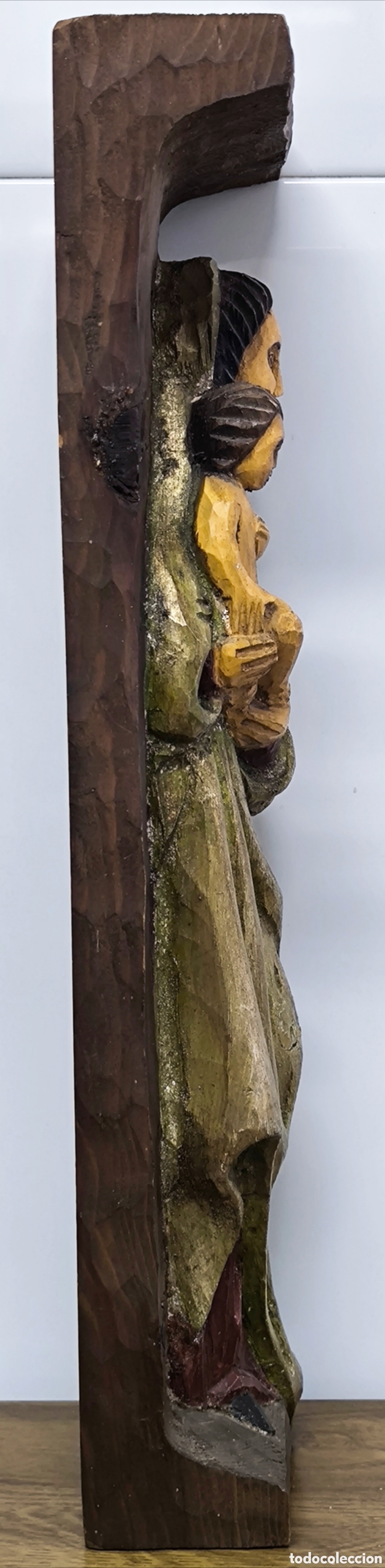 Antig&uuml;edades: ANTIGUA VIRGEN, MADERA POLICROMADA - Foto 7