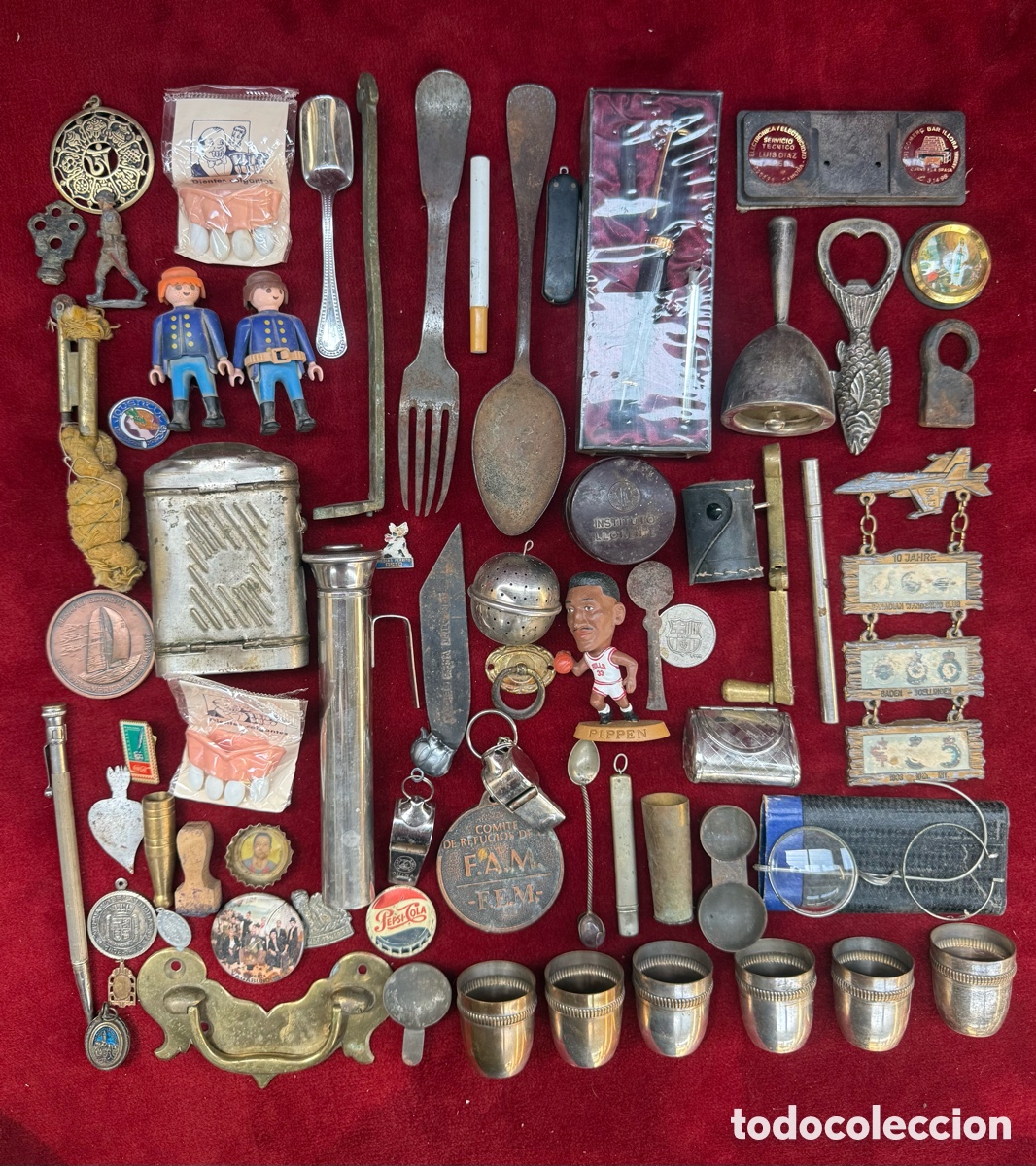 Antig&uuml;edades: Gran lote de peque&ntilde;os objetos antiguos!