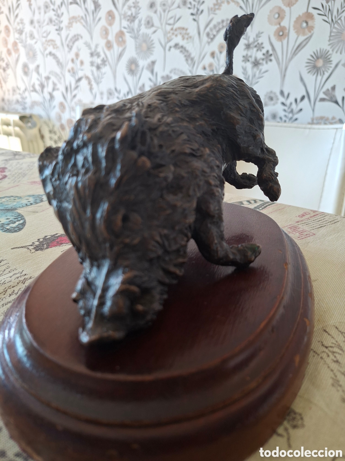 Antig&uuml;edades: Figura bronce jabali Mariano Aguayo numerada