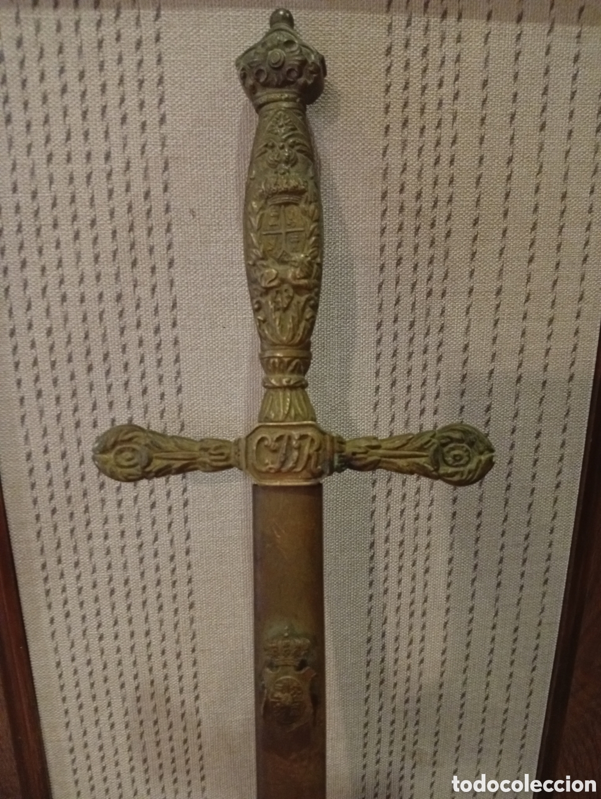 Antig&uuml;edades: Espada de ce&ntilde;ir oficial de carabineros del reino1897.leer descripci&oacute;n.