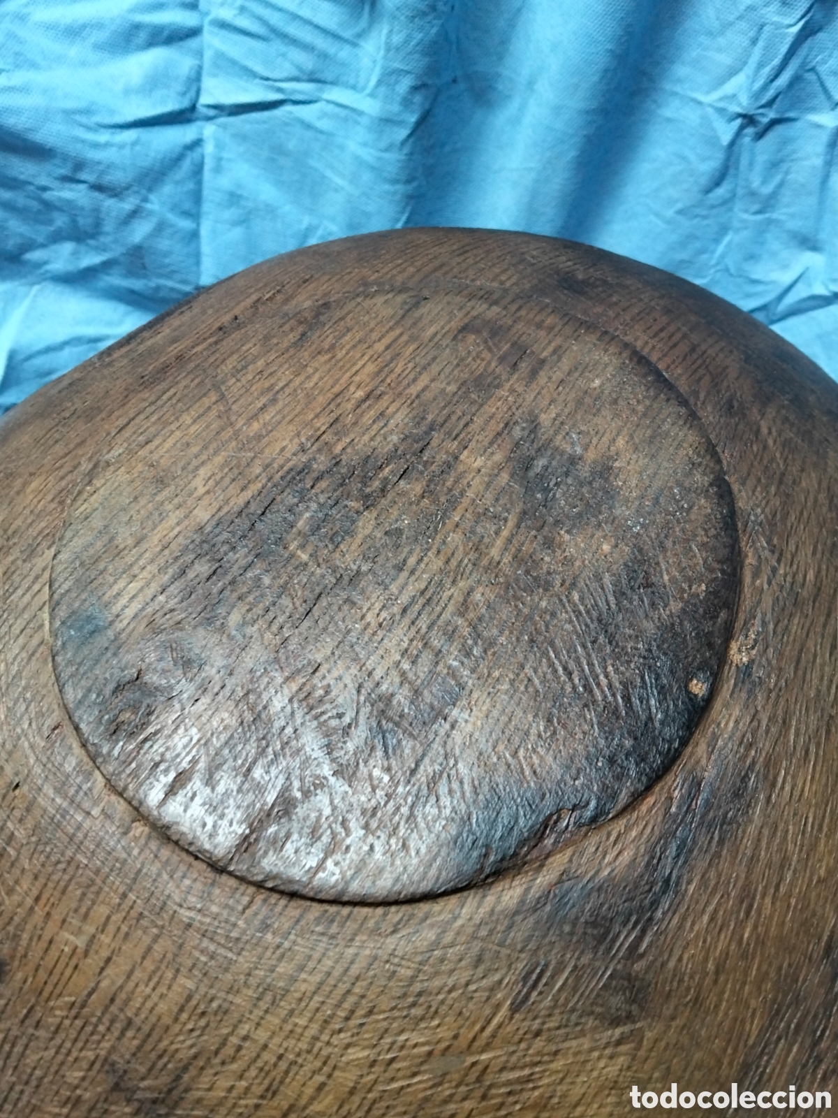 Antig&uuml;edades: ENORME CUENCO DE MADERA - Foto 11