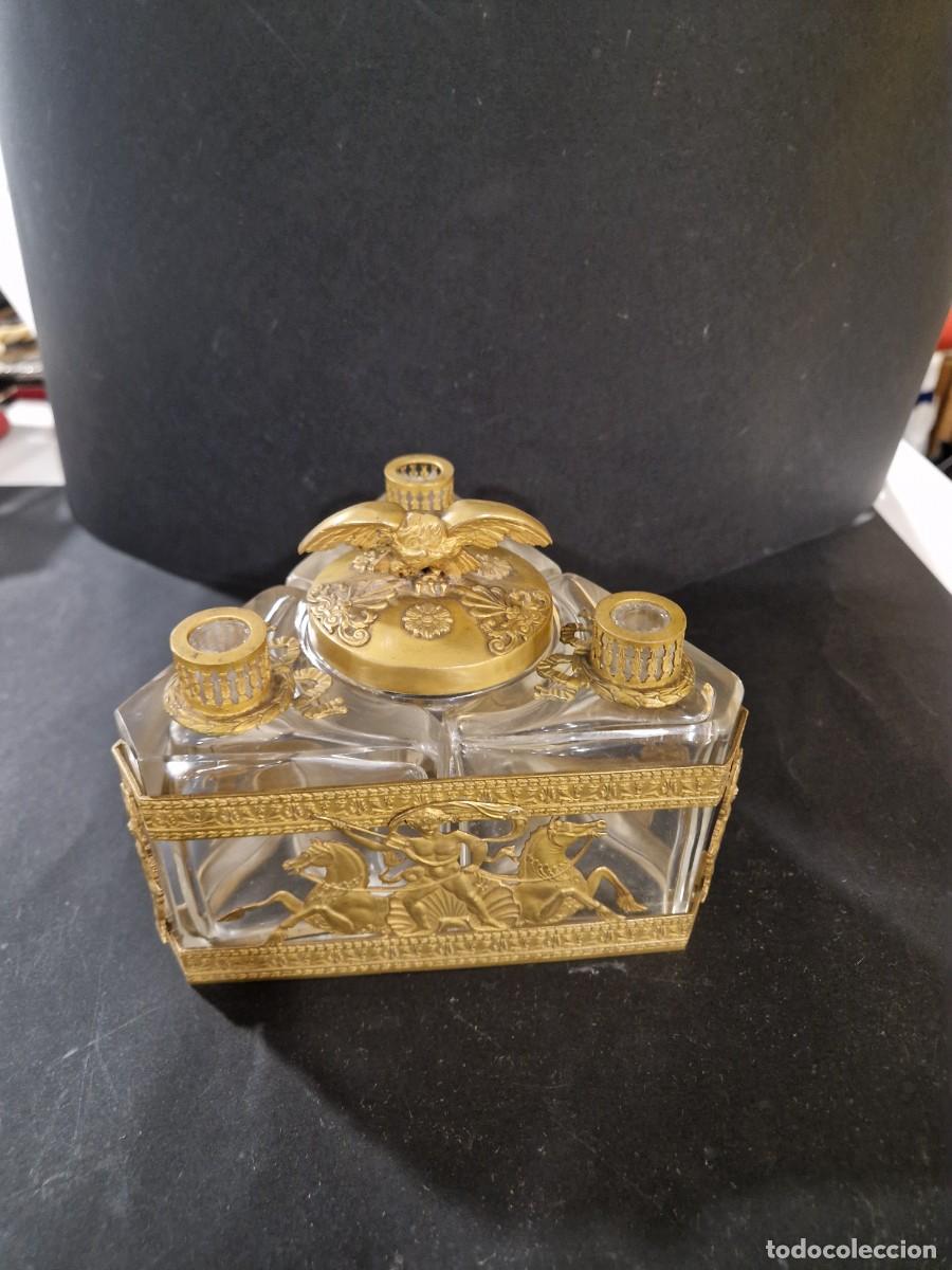 Antig&uuml;edades: Perfumero franc&eacute;s de bronce al ormol&uacute;, siglo XIX. - Foto 3