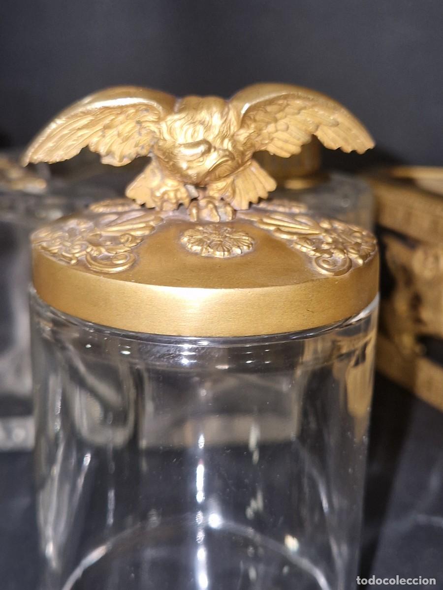 Antig&uuml;edades: Perfumero franc&eacute;s de bronce al ormol&uacute;, siglo XIX. - Foto 14