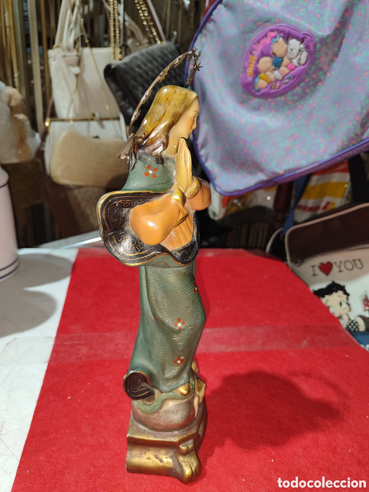 Antig&uuml;edades: Antigua Inmaculada Concepci&oacute;n de escayola - Foto 6
