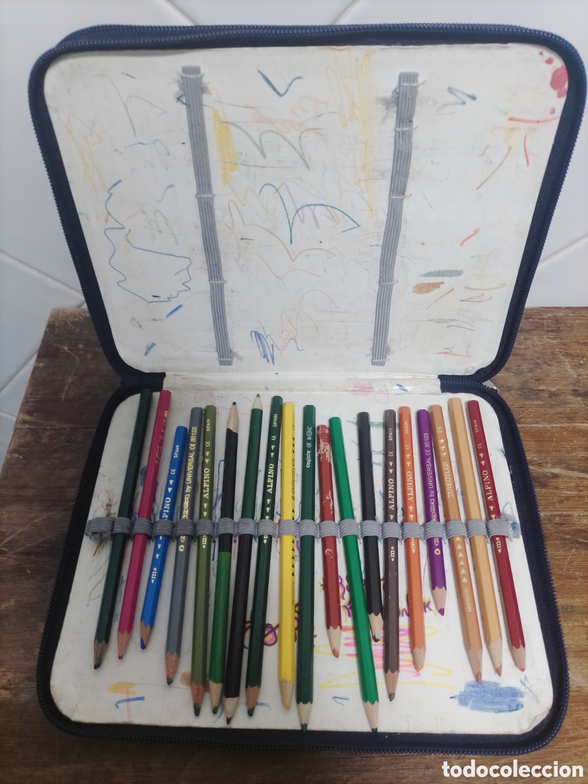 Antig&uuml;edades: Antiguo estuche o plumier Safta. - Foto 7