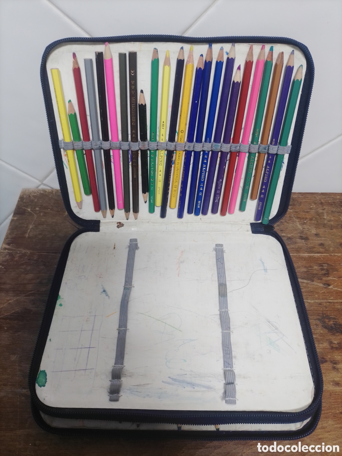 Antig&uuml;edades: Antiguo estuche o plumier Safta. - Foto 8