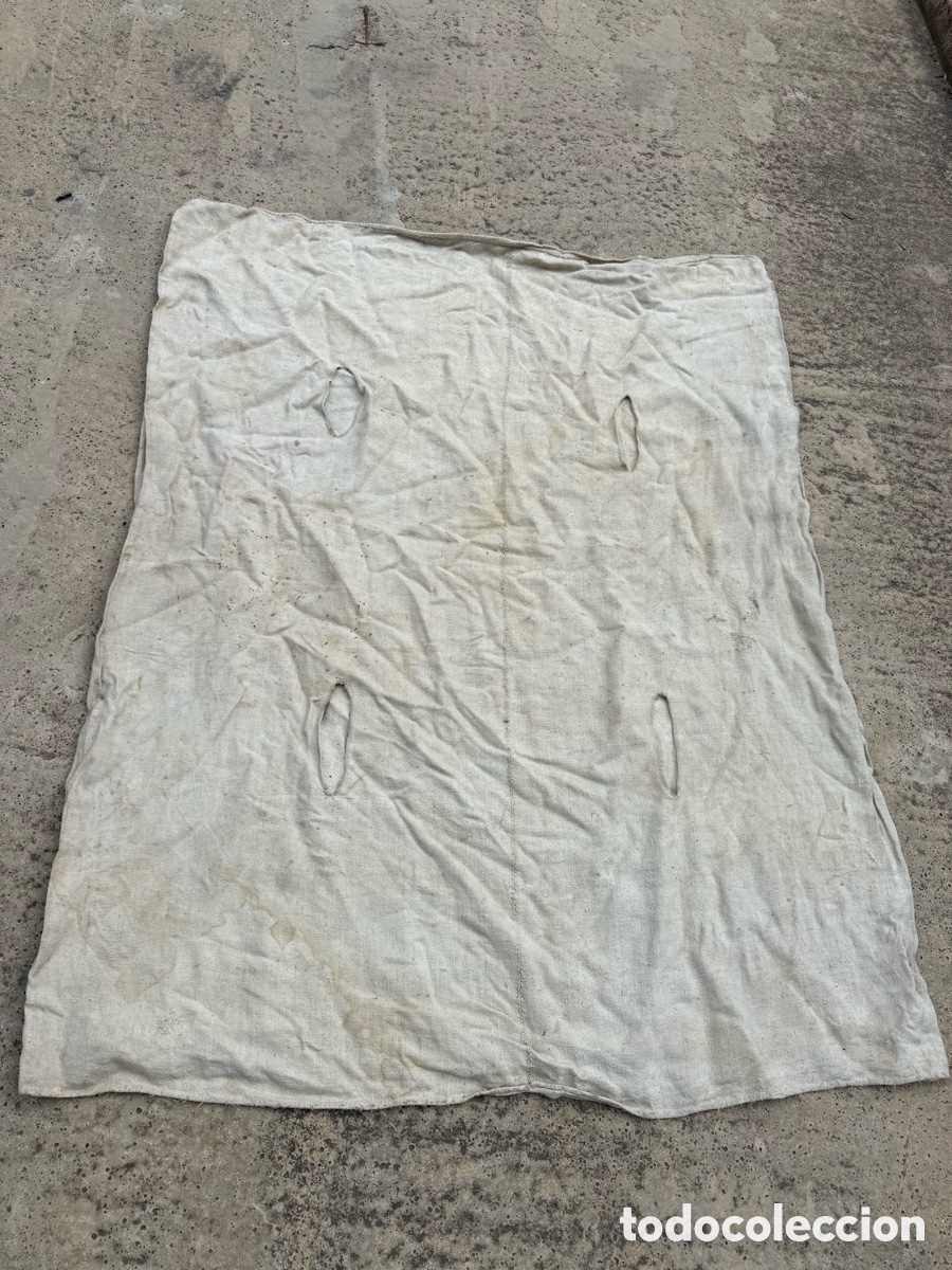 Antig&uuml;edades: Antiguo colbon,colcha de lino de casi 5 kg!Siglo XIX!