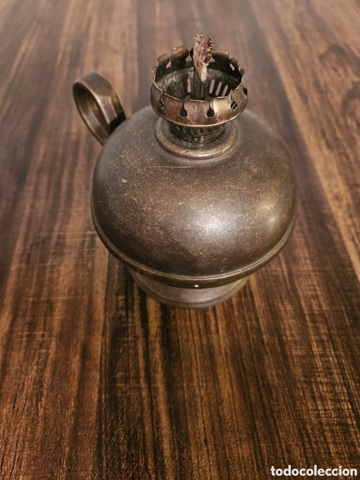 Antig&uuml;edades: &iexcl;JOYA DE COLECCI&Oacute;N! ESPECTACULAR CANDIL ANTIGUO DE LAT&Oacute;N MACIZO EN ESTADO IMPECABLE.ENV&Iacute;O GRATIS