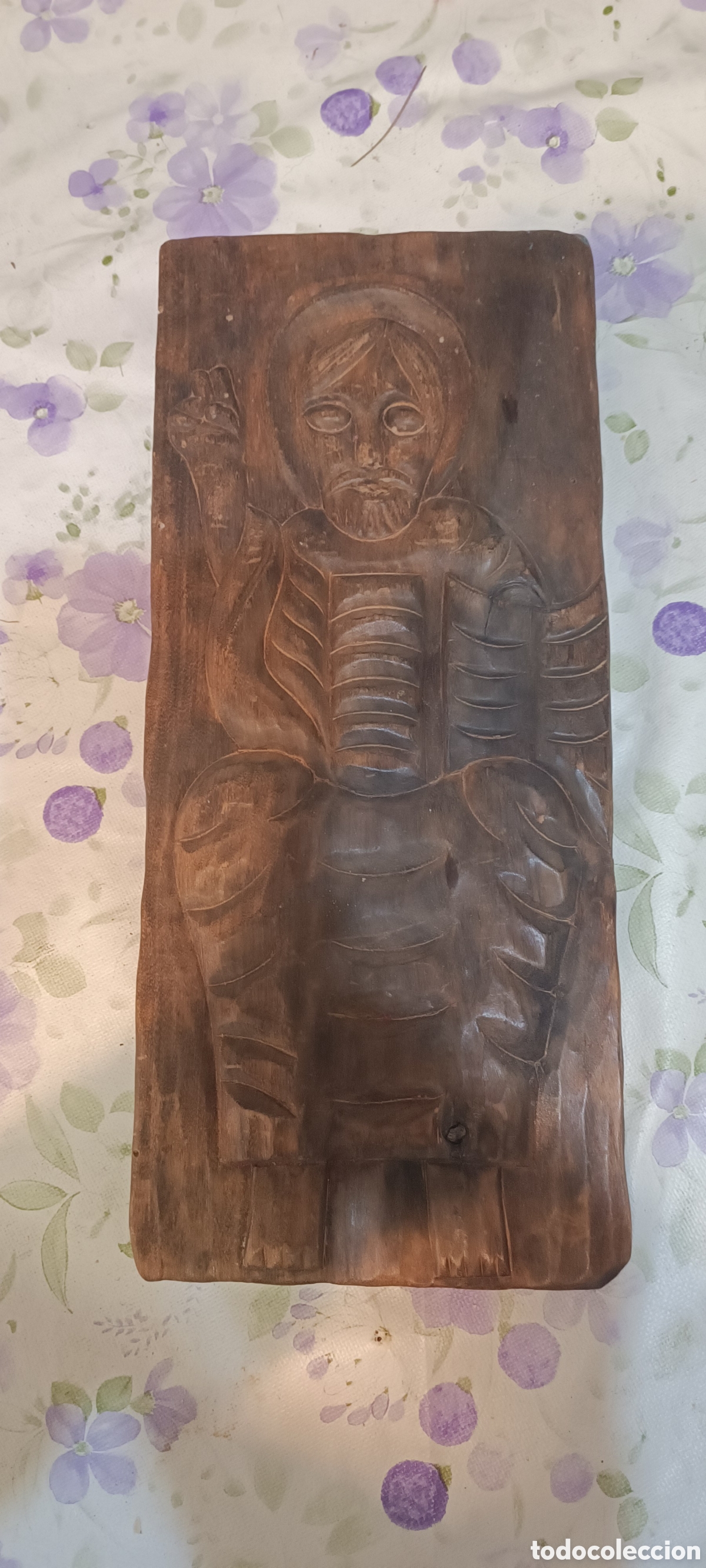 Antig&uuml;edades: Talla de madera decorativa