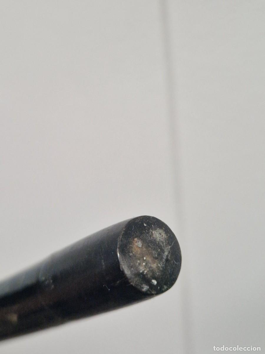 Antig&uuml;edades: Bast&oacute;n de pu&ntilde;o de plata 925 y madera de &eacute;bano. - Foto 13