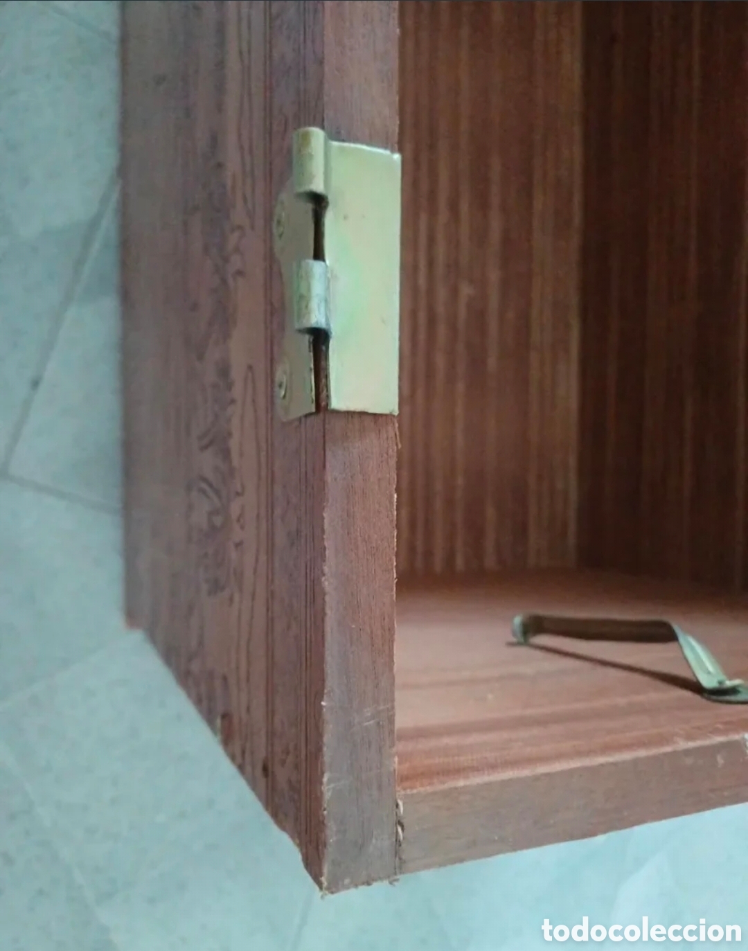 Antig&uuml;edades: Ba&uacute;l madera maciza tallada antiguo. - Foto 7