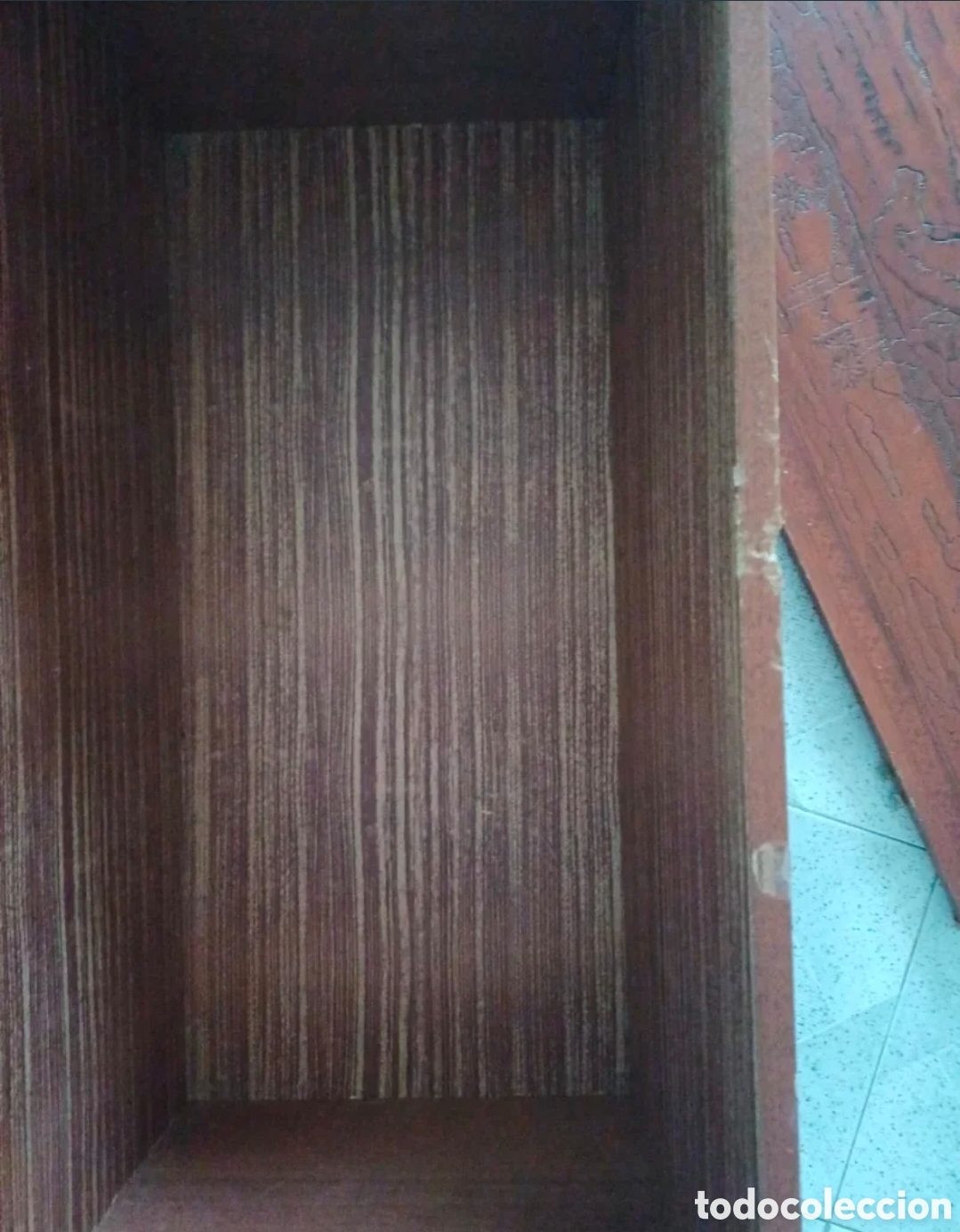 Antig&uuml;edades: Ba&uacute;l madera maciza tallada antiguo. - Foto 9