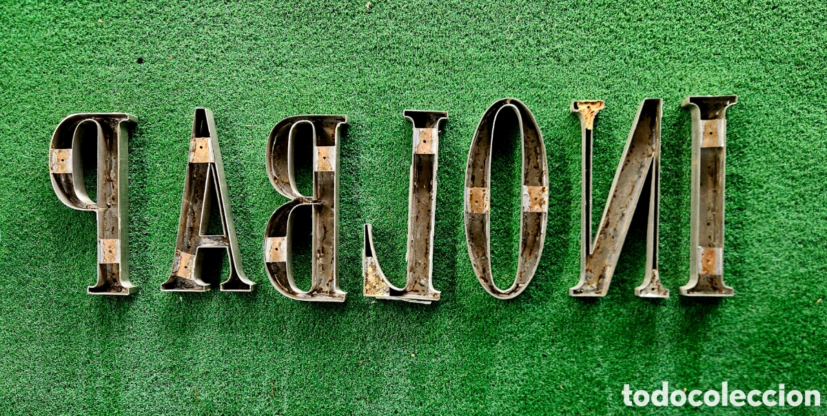Antig&uuml;edades: Letras de acero vintage - Foto 3