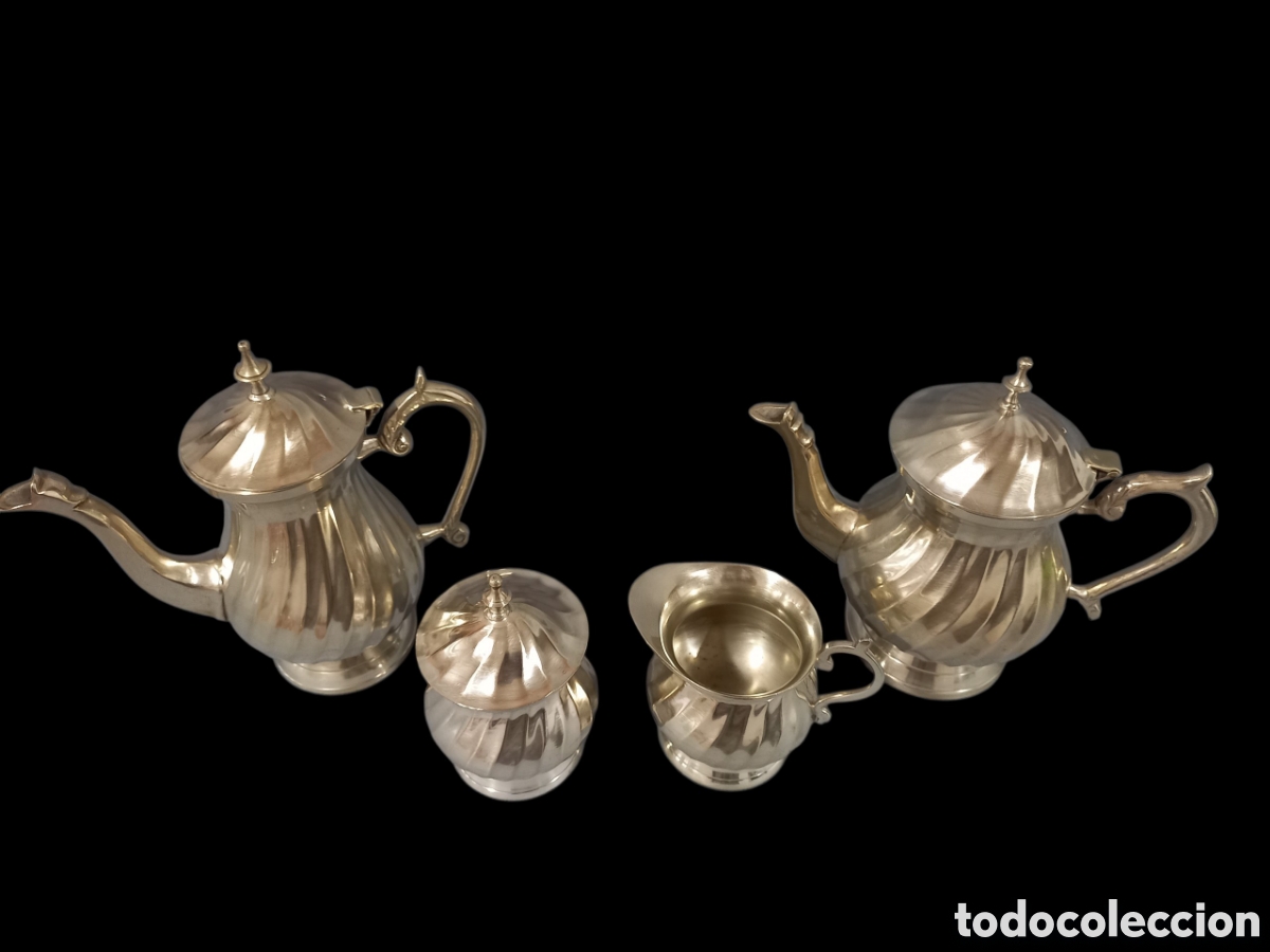 Antig&uuml;edades: Juego de caf&eacute; o t&eacute; de 4 piezas - Foto 3