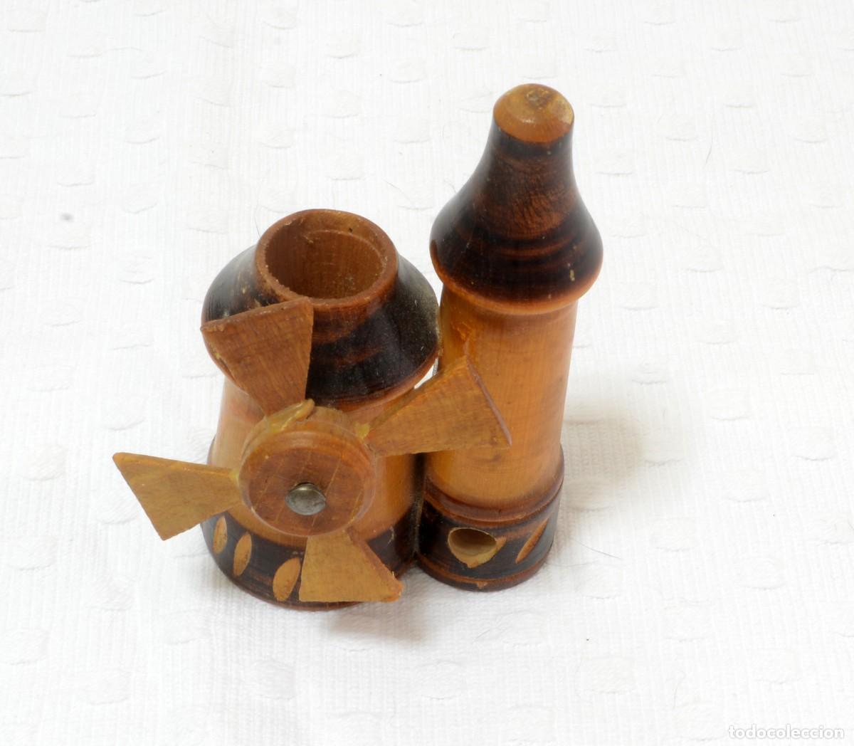 Antig&uuml;edades: PALILLERO VINTAGE EN MADERA, MOLINO DE VIENTO