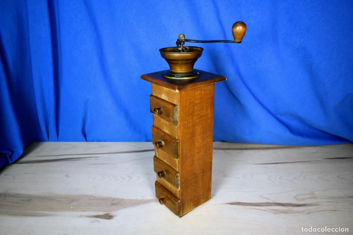 Antig&uuml;edades: Mueble Especiero de Columna en Madera con Molinillo de Caf&eacute; - Foto 6