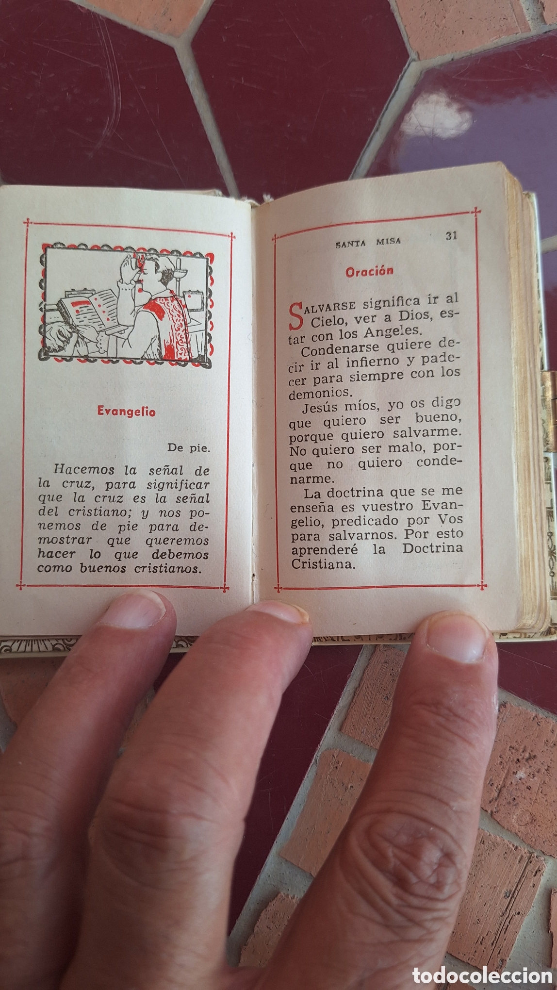 Antig&uuml;edades: Devocionario infantil a&ntilde;o 1949 - Foto 11