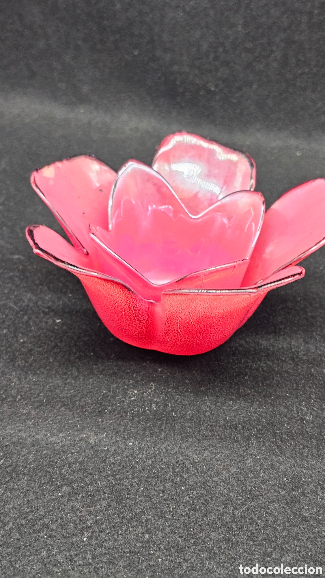 Antig&uuml;edades: Portavelas de vidrio soplado - Foto 7