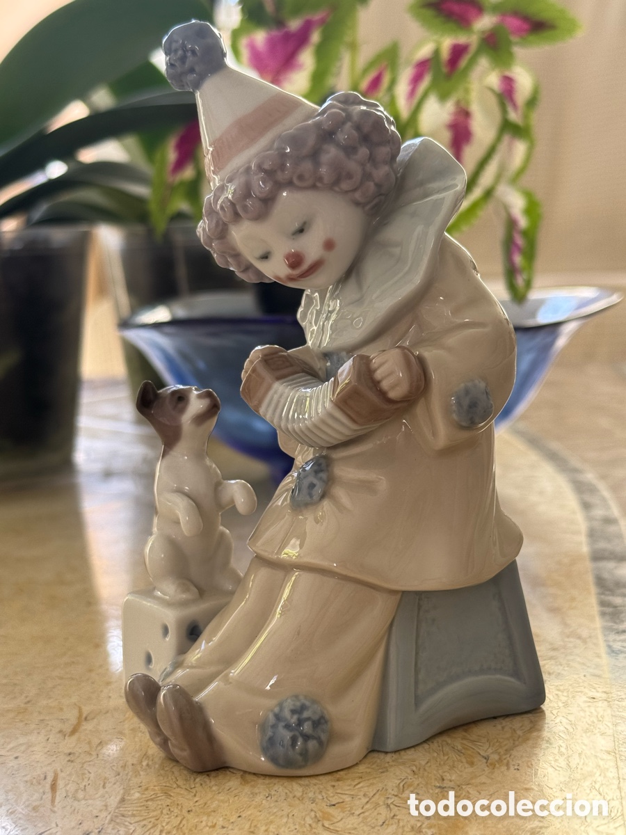 Antig&uuml;edades: Payaso Concertina porcelana