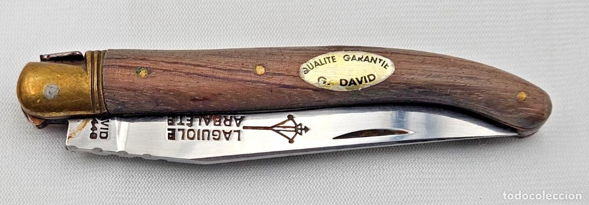 Antig&uuml;edades: COUTEAU PLIANT LAGUIOLE ARBALETE 440 G . DAVID SALVETAT JAMAIS SERVI