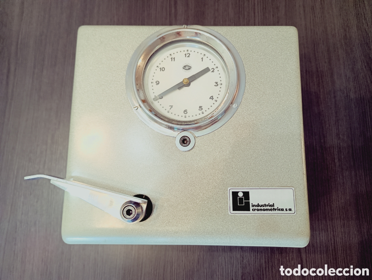 Antig&uuml;edades: Antiguo Reloj Fichador Industrial Cronometrica S.A.