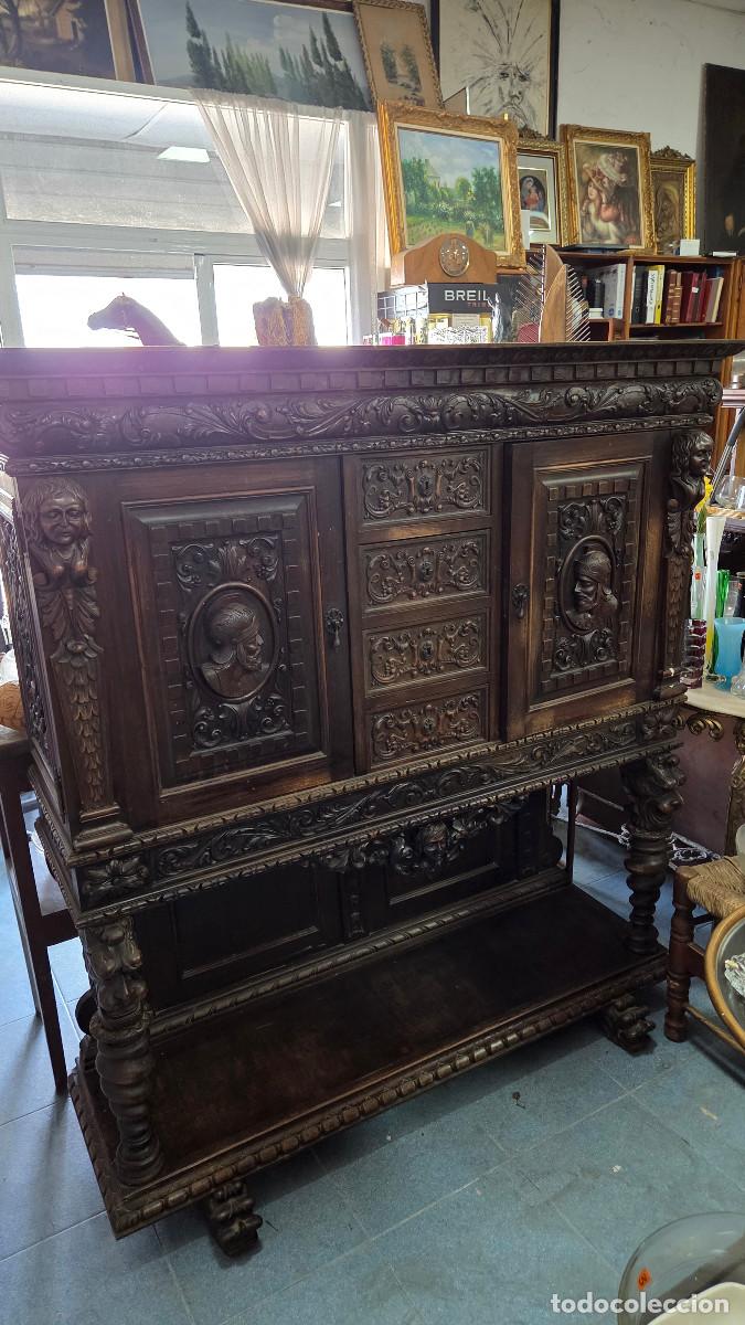 Antig&uuml;edades: mueble bar antiguo del renacimiento - Foto 2