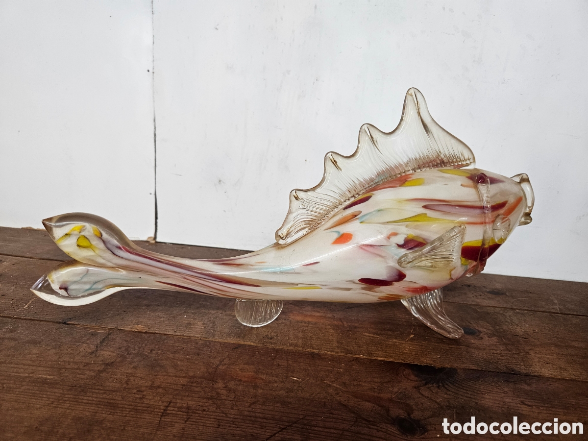 Antig&uuml;edades: Precioso Pez de murano - Foto 2