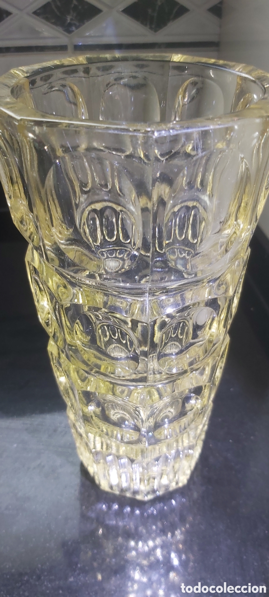 Antig&uuml;edades: Jarr&oacute;n &Oacute;ptico Mid-Century Frantisek Peceny Sklo Union 1963 (24cm / 2kg)