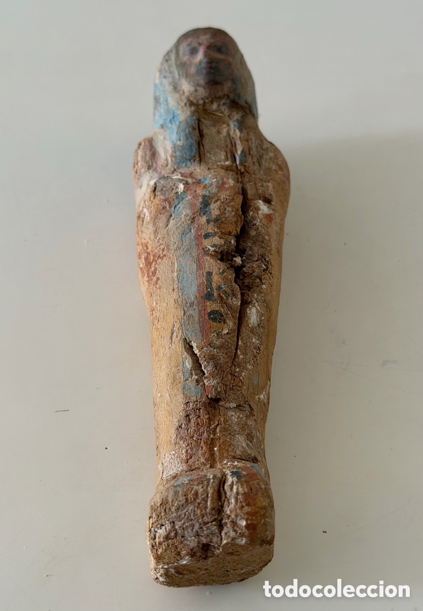 Antig&uuml;edades: Ushabti de madera policromado - Foto 1