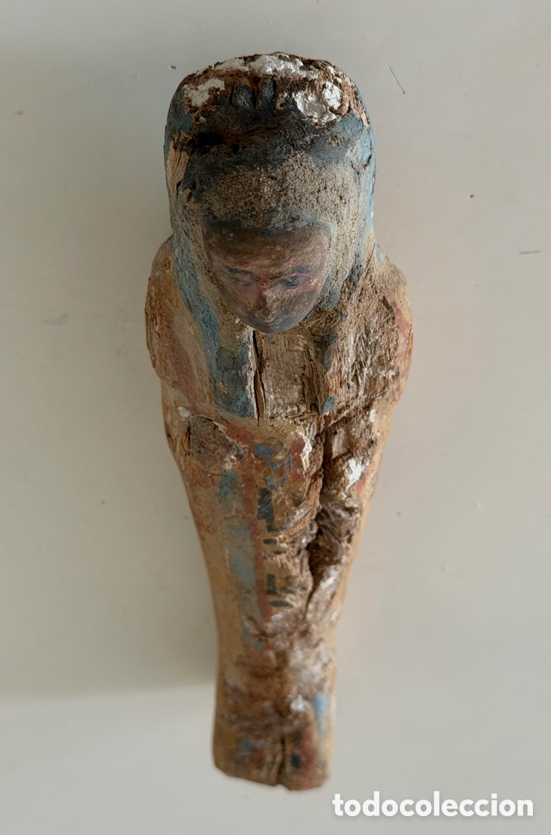 Antig&uuml;edades: Ushabti de madera policromado - Foto 4