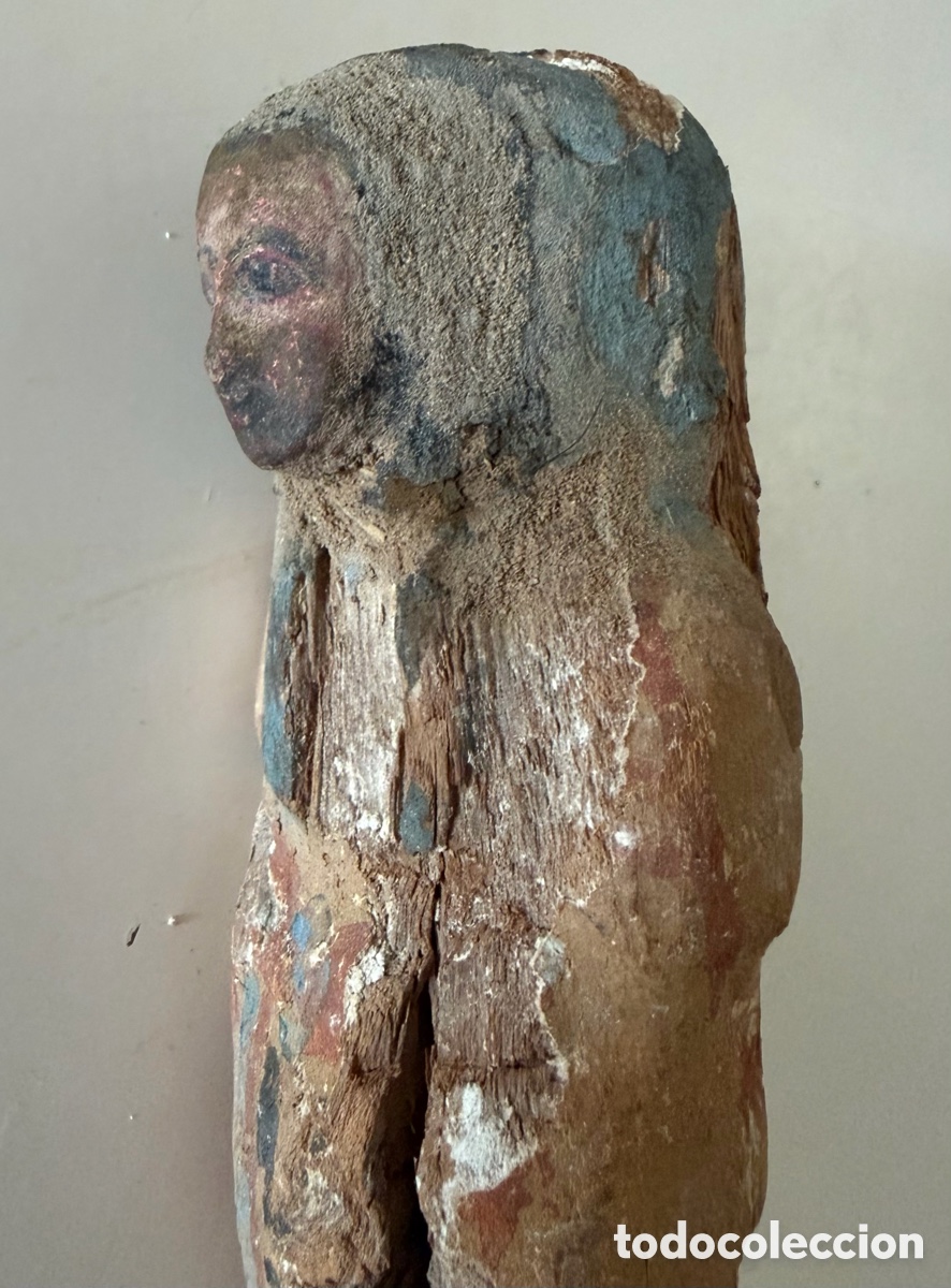 Antig&uuml;edades: Ushabti de madera policromado - Foto 6