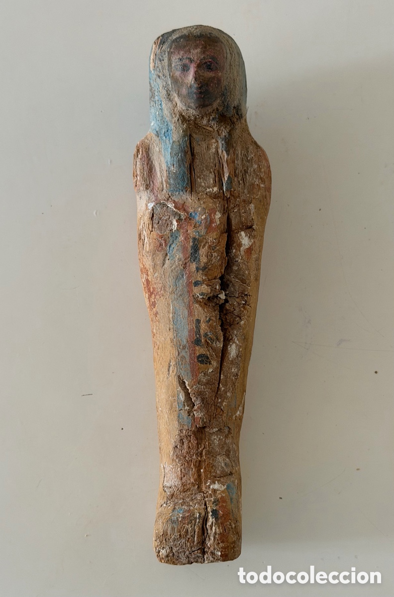 Antig&uuml;edades: Ushabti de madera policromado - Foto 14