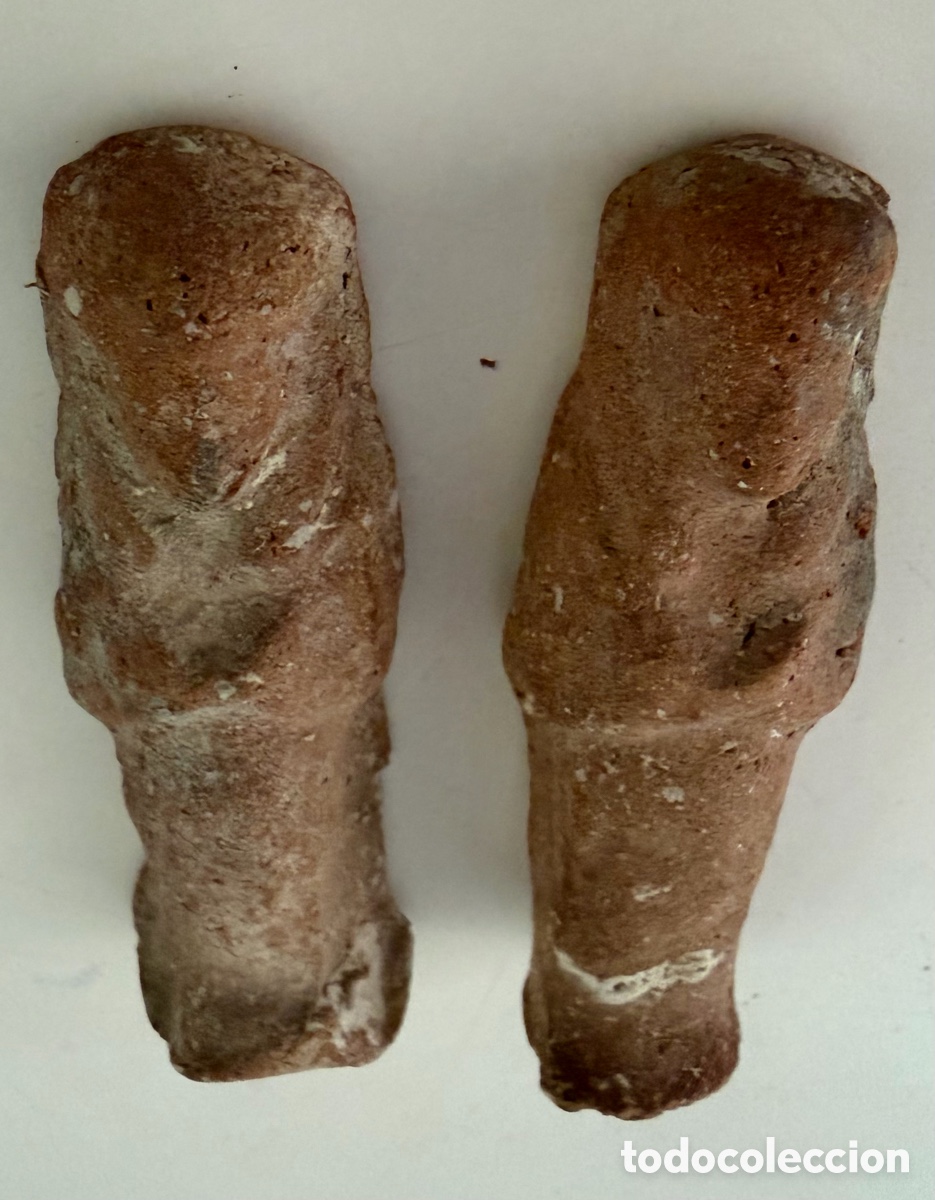Antig&uuml;edades: Par de Ushabtis de terracota - Foto 2