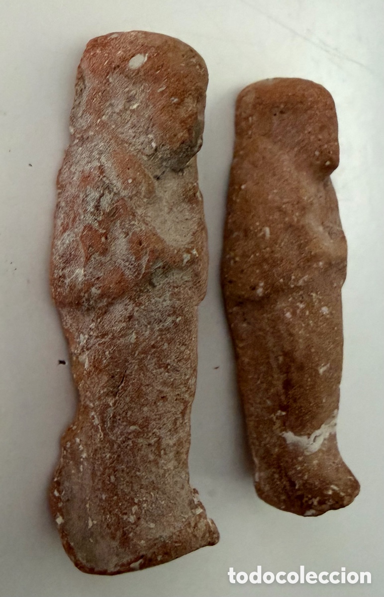 Antig&uuml;edades: Par de Ushabtis de terracota - Foto 3
