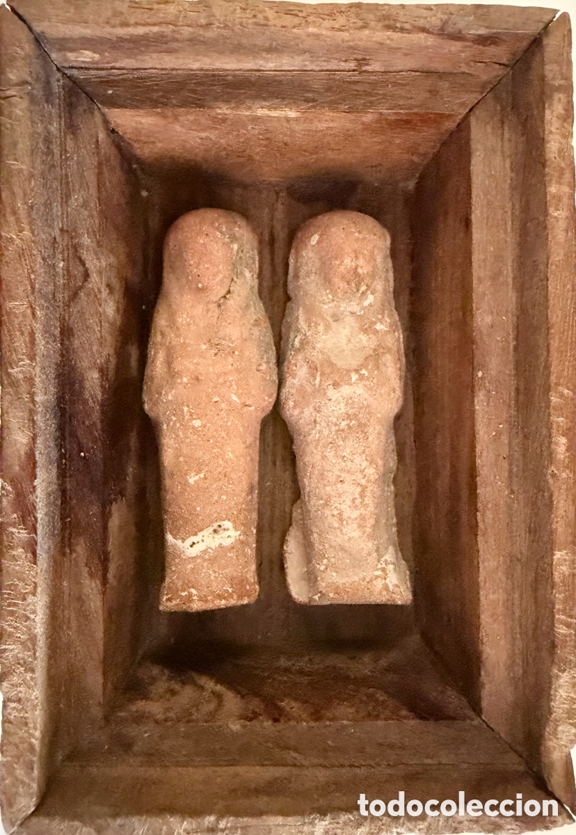 Antig&uuml;edades: Par de Ushabtis de terracota - Foto 4
