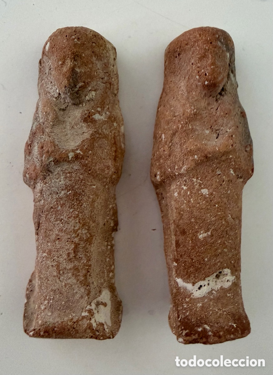 Antig&uuml;edades: Par de Ushabtis de terracota - Foto 5