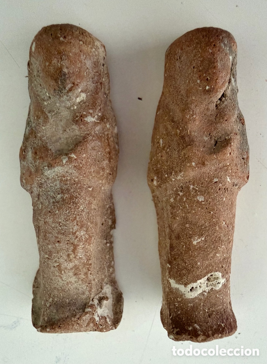 Antig&uuml;edades: Par de Ushabtis de terracota - Foto 10