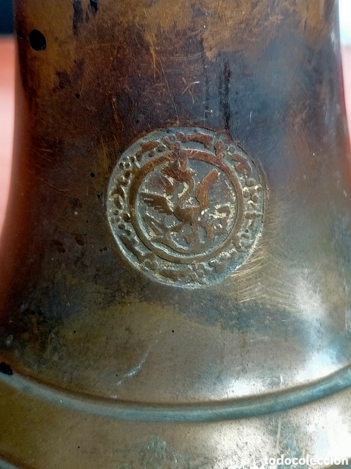 Antig&uuml;edades: CAMPANA BRONCE INSCRIPCI&Oacute;N 1824 - Foto 3