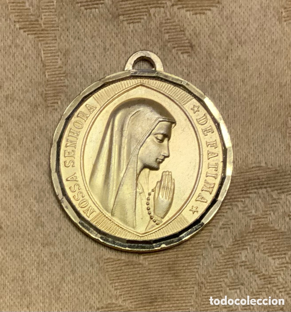 Antig&uuml;edades: ANTIGUA MEDALLA NUESTRA SE&Ntilde;ORA DEL ROSARIO DE FATIMA